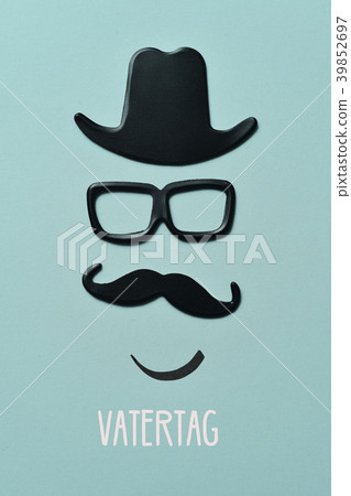 man face and text vatertag, fathers day in german man face and text vatertag, fathers day in german 39852697