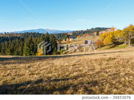Autumn Carpathian village, Ukraine. Autumn Carpathian village, Ukraine. 39853076