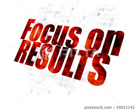 Business concept: Focus on RESULTS on Digital 39853142