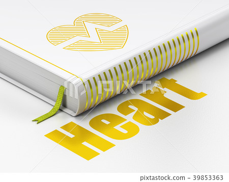 Healthcare concept: book Heart, Heart on white 39853363