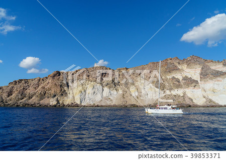 聖托里尼島，遊艇，愛琴海，希臘 39853371