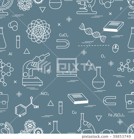 Seamless pattern with variety scientific, Seamless pattern with variety scientific, 39853749