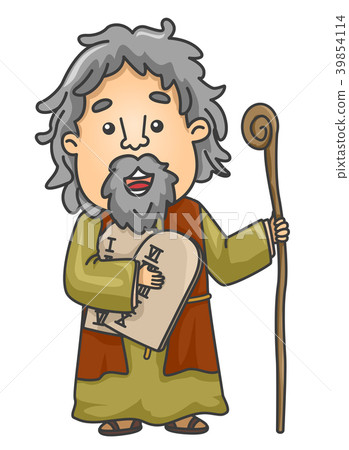 Man Moses Illustration 39854114