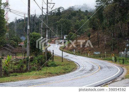 concrete road with the natural view to Pai 39854592