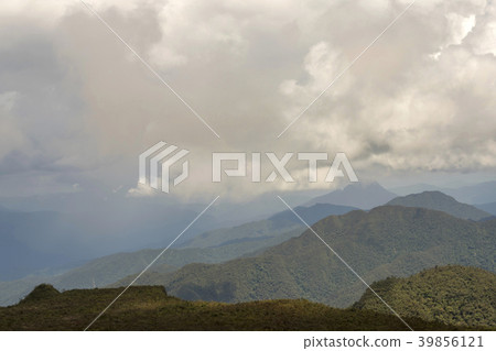 A band of cumulus clouds forming A band of cumulus clouds forming 39856121