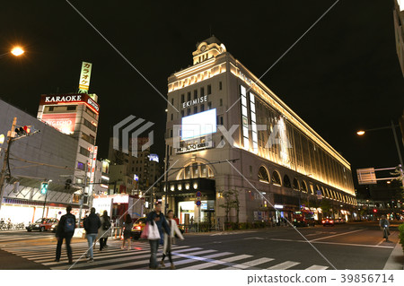 View of Tokyo cityscape Asakusa station etc. (night view) 39856714