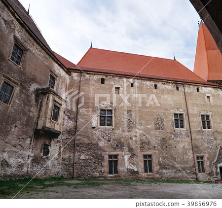 Towers of the Corvin Castle in Romania 39856976