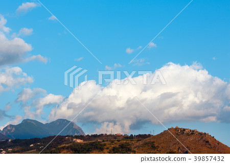 Cosenza mountains summer evening view, Italy Cosenza mountains summer evening view, Italy 39857432