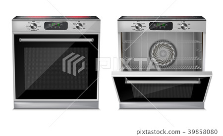 Vector realistic oven with induction cooktop 39858080