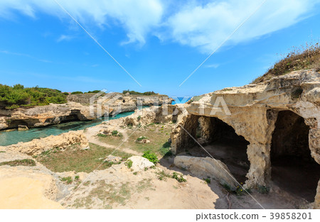 Roca Vecchia Archaeological Area sea coast, Italy 39858201