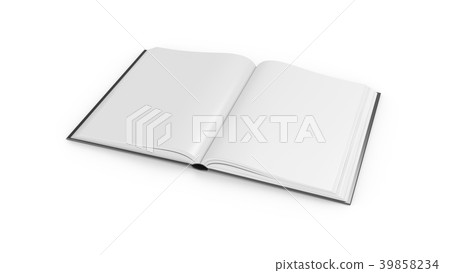 3D rendering black book on white background 3D rendering black book on white background 39858234