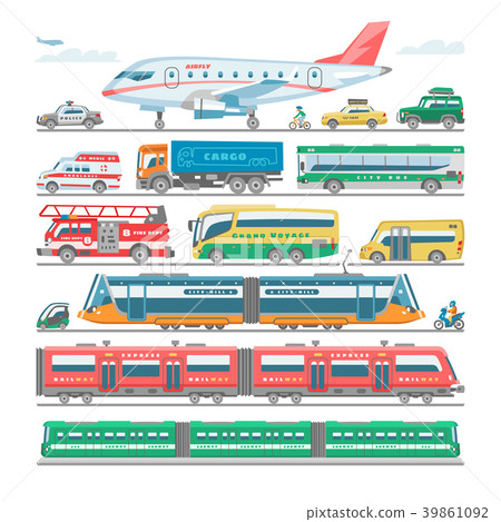 Transport vector public transportable bus or Transport vector public transportable bus or 39861092