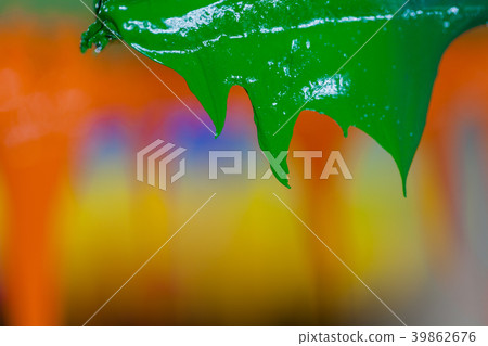 colorful ink flow down from printer handle colorful ink flow down from printer handle 39862676