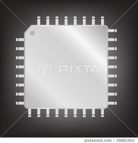 Silver CPU (central processing unit) Silver CPU (central processing unit) 39862802