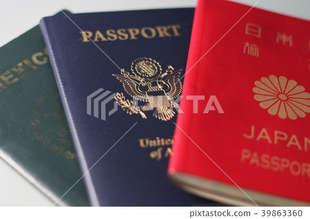 Passport 3 countries (Japan, USA, Mexico) Passport 3 countries (Japan, USA, Mexico) 39863360