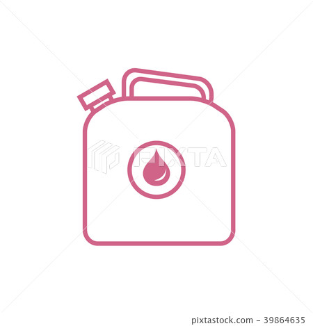 Stylized icon of the canister of gasoline 39864635