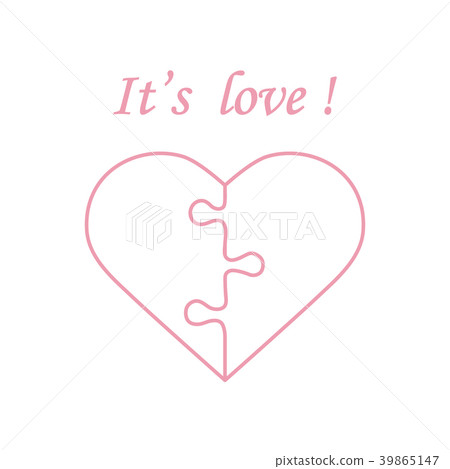 heart in the form of a puzzle and inscription heart in the form of a puzzle and inscription 39865147