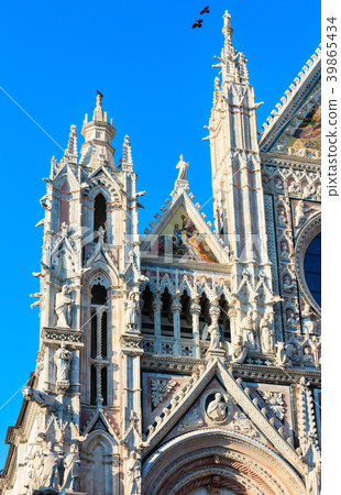 Siena Cathedral facade, Tuscany, Italy 39865434