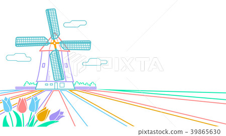 Rural summer landscape Holland Rural summer landscape Holland 39865630