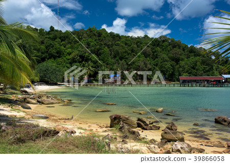 Tropical beach of Saracen Bay, Koh Rong Samloem 39866058
