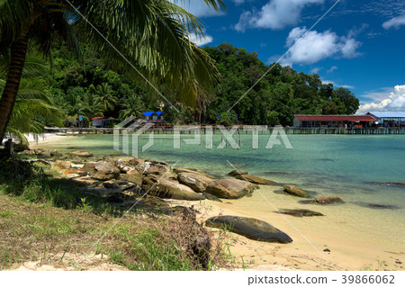 Tropical beach of Saracen Bay, Koh Rong Samloem 39866062