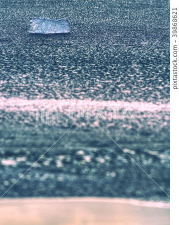 Blue ice.Ice shard and cracked ice,melting glacier 39868621