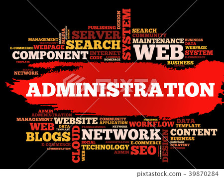 Administration word cloud Administration word cloud 39870284