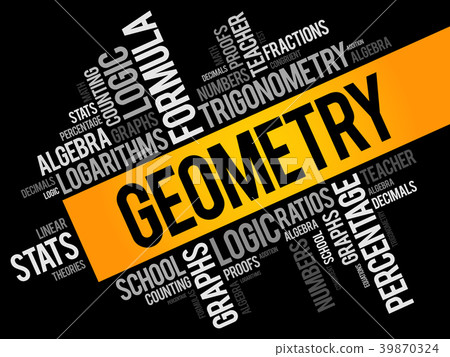 Geometry word cloud collage Geometry word cloud collage 39870324
