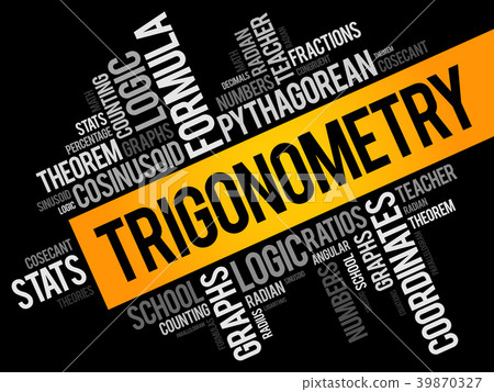 Trigonometry word cloud collage Trigonometry word cloud collage 39870327
