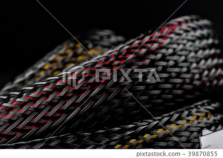 Abstract background of cable from  power supply. 39870855