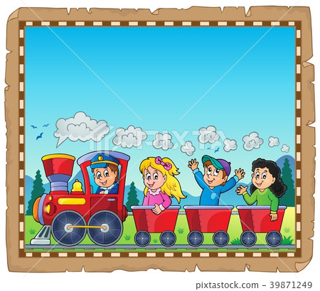 Train with kids theme parchment 1 Train with kids theme parchment 1 39871249