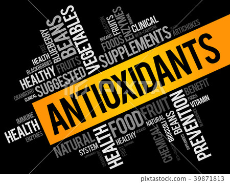 Antioxidants word cloud collage 39871813