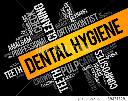 Dental hygiene word cloud collage Dental hygiene word cloud collage 39871829