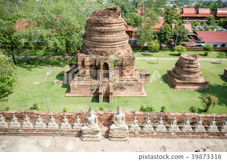 泰國 大城 崖差蒙空寺 佛像 寺廟 遺跡 遺址 陵墓 Thailand Ayutthaya タイ国 39873316