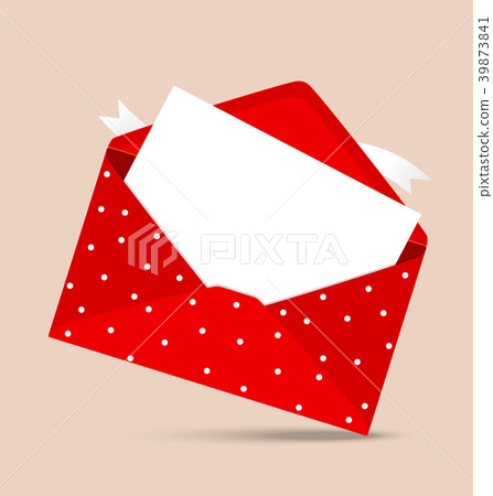 Vector envelope and blank white paper 39873841