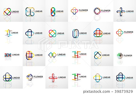 Logo mega collection, abstract geometric business 39873929