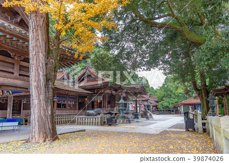 Kotohiragu寺廟秋天場面 Kotohiragu寺廟秋天場面 39874026