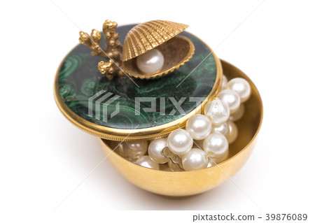 casket on the white background 39876089