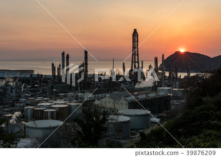 Wakayama Prefecture Arita City Hatsushima Tonen General General Petroleum Wakayama Plant Night view 39876209