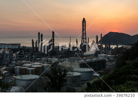 Wakayama Prefecture Arita City Hatsushima Tonen General General Petroleum Wakayama Plant Night view 39876210