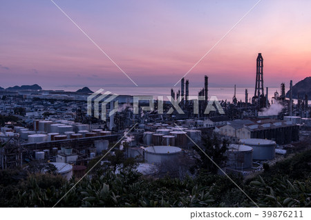 Wakayama Prefecture Arita City Hatsushima Tonen General General Petroleum Wakayama Plant Night view 39876211