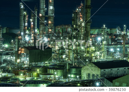 Wakayama Prefecture Arita City Hatsushima Tonen General General Petroleum Wakayama Plant Night view 39876230