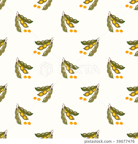 Seamless background watercolor organic vegetable Seamless background watercolor organic vegetable 39877476