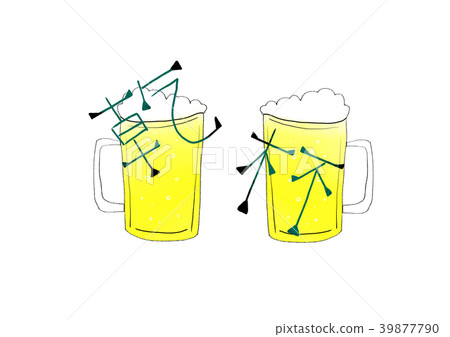 A toast with beer A toast with beer 39877790