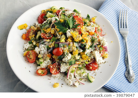Colorful vegetable mix. Simple low calories salad. 39879047
