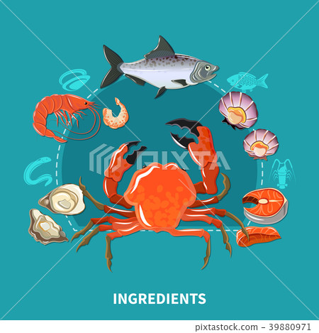 Sushi Ingredients Composition 39880971