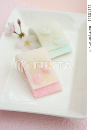 Cherry blossom petals and butterflies 39881371