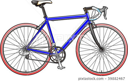 自行車彩色插圖公路自行車 39882467