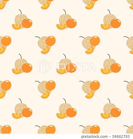 Seamless background tropical organic fruit 39882783