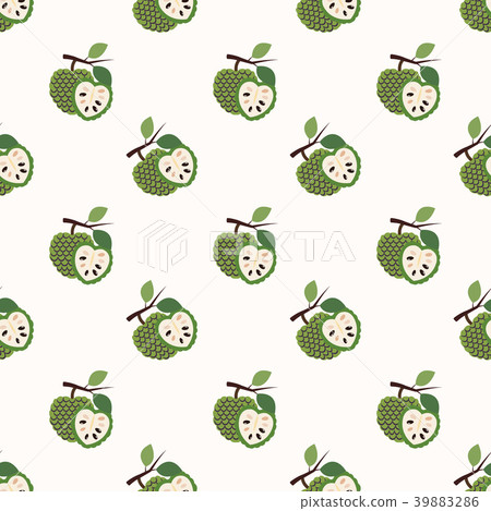 Seamless background tropical organic fruit 39883286